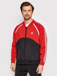 Adidas Bluza Sst Blocked HC2076 Czerwony Regular Fit. Czerwone bluzy Adidas, m, bez wzorów, z syntetyku, bez kaptura. Za 169.99 zł.