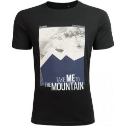 T-shirt męski TSM626 - głęboka czerń - Outhorn. T-shirty Outhorn. W wyprzedaży za 29.99 zł.