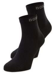 BOSS Skarpety w 2-paku Mężczyźni czarny, 39-42. Czarne skarpety Boss, bez wzorów, z bawełny. Za 64.95 zł.