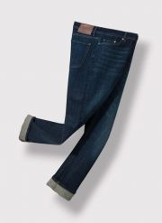 PAKO LORENTE – Granatowe spodnie męskie jeansowe. Spodnie materiałowe Pako Lorente, na co dzień, m, bez wzorów, z bawełny, casualowe, długie. Za 199.99 zł.