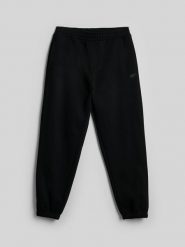 4F Spodnie dresowe joggery męskie - czarne S. Czarne joggery i bojówki 4F, na co dzień, l, bez wzorów, z dresówki, klasyczne. Za 149.99 zł.