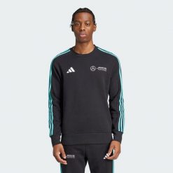 Bluza Mercedes - Amg Petronas Formula One Team Dna Sweat. Białe bluzy bez kaptura Adidas, s, bez wzorów, bez kaptura. W wyprzedaży za 241.35 zł.