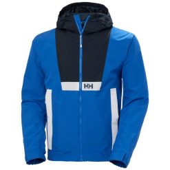 Kurtka wodoodporna z kapturem Helly Hansen Rig. Niebieskie kurtki Helly Hansen, m, bez wzorów, z kapturem. Za 690.50 zł.