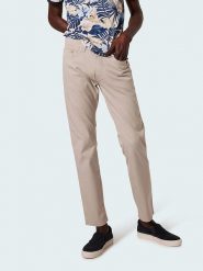 Pierre Cardin Spodnie w kolorze beżowym rozmiar: W35/L34. Brązowe spodnie materiałowe Pierre Cardin, l, z aplikacjami, z materiału, klasyczne. Za 172.49 zł.