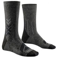 Skarpetki X-Socks Performe Merino Crew. Czarne skarpety X BIONIC, z aplikacjami, z materiału. Za 174.55 zł.