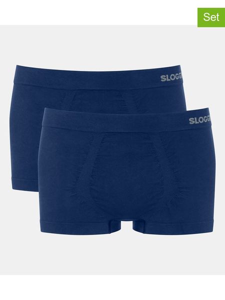 Sloggi Bokserki (2 pary) "Go Smooth" w kolorze granatowym rozmiar: M. Niebieskie bokserki Sloggi, m, bez wzorów. Za 64.95 zł.