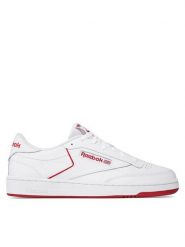 Reebok Sneakersy Club C 85 D9273 Biały. Białe buty sportowe casual Reebok, bez wzorów, ze skóry, bez zapięcia. Za 229.99 zł.