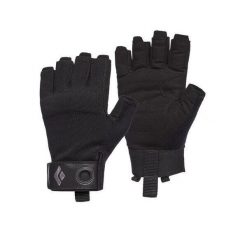 BLACK DIAMOND Rękawiczki męskie CRAG HALF-FINGER GLOVES-XL-Czarny. Czarne rękawiczki Black Diamond, bez wzorów. Za 69.99 zł.