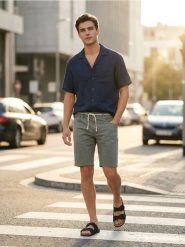 Bawełniane szorty jeansowe - zielony. Zielone krótkie spodenki sportowe Sinsay, l, bez wzorów, z bawełny. W wyprzedaży za 39.99 zł.