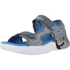 Sandały SKECHERS CREATURE-SPLASH Szary. Szare sandały Skechers, z syntetyku, bez zapięcia. Za 217.99 zł.