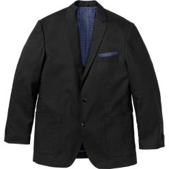 Marynarka z materiału z lnem, Regular Fit bonprix czarny. Marynarki marki bonprix. Za 139.99 zł.