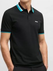 Hugo Boss Koszulka polo w kolorze czarnym rozmiar: XL. Czarne koszulki polo HUGO BOSS, xl, bez wzorów, z bawełny, bez kołnierzyka, bez ramiączek. Za 260.99 zł.
