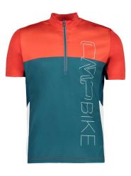 CMP Koszulka kolarska w kolorze pomarańczowo-morskim rozmiar: 48. Niebieskie t-shirty sportowe CMP, bez wzorów, z materiału, bez ramiączek, rowerowe. Za 70.67 zł.
