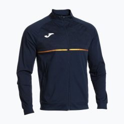 Bluza do biegania męska Joma Record III Full Zip. Niebieskie bluzy Joma, m, bez wzorów, bez kaptura. Za 139.99 zł.
