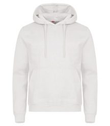 Clique Miami Hoody — unisexowa bluza z bawełną i poliestrem z recyklingu – Off. Białe bluzy z kapturem CLIQUE, xl, bez wzorów, z bawełny, z kapturem. Za 172.75 zł.