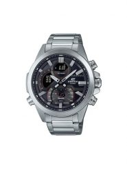 Casio Zegarek Edifice ECB-30D-1AEF Srebrny. Szare, analogowe zegarki Casio, srebrne. Za 599.99 zł.
