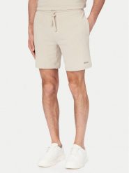 HUGO Szorty sportowe Austin 50532023 Beżowy jasny Regular Fit. Brązowe krótkie spodenki sportowe Hugo, m, bez wzorów, z bawełny. Za 229.99 zł.