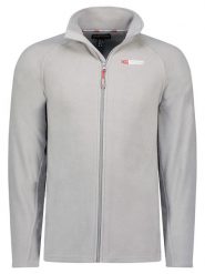 Geographical Norway Kurtka polarowa "Tug" w kolorze szarym rozmiar: L. Szare kurtki Geographical Norway, l, bez wzorów, z materiału, bez kaptura. Za 88.43 zł.