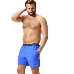 Spodenki szorty męskie kąpielowe Speedo Hyperboom. Niebieskie kąpielówki Speedo, m, bez wzorów. Za 263.65 zł.