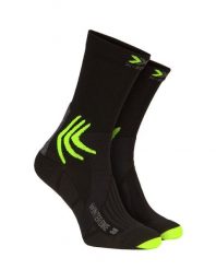 Skarpety rowerowe zimowe X-Socks WINTER BIKE 4.0. Czarne skarpety X-Socks, bez wzorów, z materiału. Za 70.00 zł.