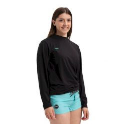 Koszulka Jobe Rashguard unisex z długim rękawem luźna czarna r. M. Czarne bluzki z długim rękawem JOBE, m, bez wzorów, bez kołnierzyka, bez ramiączek. Za 199.00 zł.