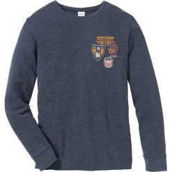 Shirt z długim rękawem Regular Fit bonprix niebieski melanż. Bluzki z długim rękawem bonprix. Za 21.99 zł.