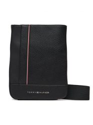 Tommy Hilfiger Saszetka Th Central Mini Crossover AM0AM13633 Czarny. Czarne torby na ramię Tommy Hilfiger, bez wzorów, ze skóry, bez dodatków. Za 269.99 zł.