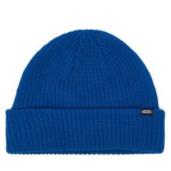 Czapka Vans. Niebieskie czapki zimowe Vans, bez wzorów. Za 109.99 zł.