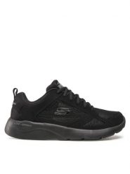Skechers Sneakersy Fallford 58363/BBK Czarny. Czarne buty sportowe casual Skechers, bez wzorów, ze skóry, bez zapięcia. Za 182.88 zł.