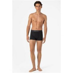Bokserki termoaktywne męskie SUPER.NATURAL Tundra 175 Boxer. Czarne bielizna termoaktywna super.natural, l, bez wzorów, z elastanu, bez ramiączek. Za 219.99 zł.