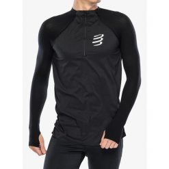 Bluza z zamkiem unisex Compressport Hurricane Windproof Seamless HZ Top. Czarne bluzy Compressport, xl, bez wzorów, bez kaptura. Za 471.99 zł.
