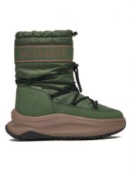 Moon Boot Śniegowce 80D2490010 Zielony. Zielone śniegowce Moon Boot, ze skóry, bez zapięcia. Za 899.99 zł.