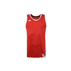 T-shirt sportowy z krótkim rękawem męski adidas E Kit JSY 3.0. Czerwone t-shirty sportowe Adidas, bez wzorów, z poliesteru, bez ramiączek, do koszykówki. Za 77.10 zł.