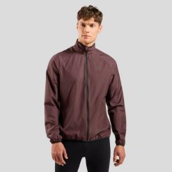 Kurtka męska do biegania Odlo Jacket ESSENTIAL LIGHT. Brązowe kurtki ODLO, l, bez wzorów, z materiału, z kapturem. Za 339.99 zł.
