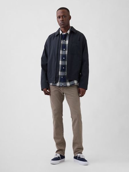 GAP Dżinsy - Slim fit - w kolorze szarobrązowym rozmiar: W38/L32. Brązowe jeansy GAP, l. Za 154.95 zł.