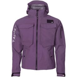 Kurtka wędkarska do brodzenia Taimen Ponoy Wading Jacket - Plum. Zielone kurtki TAIMEN, xs, bez wzorów, z materiału, bez kaptura. Za 499.99 zł.