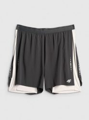 4F Spodenki do biegania szybkoschnące męskie - czarne XL. Czarne szorty 4F, m, bez wzorów, z materiału. Za 199.99 zł.