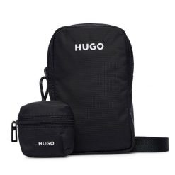Saszetka HUGO. Czarne torby na ramię Hugo, bez wzorów, małe, bez dodatków. Za 349.99 zł.
