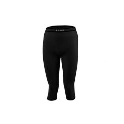 Legginsy 3/4 Lenz Merino 6.0. Czarne legginsy długie sportowe LENZ, l, bez wzorów, z wełny, narciarskie. Za 355.60 zł.