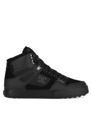 DC Sneakersy PURE HIGH-TOP WC WNT ADYS400047-3BK Czarny. Czarne buty sportowe casual DC, bez wzorów, z nubiku, bez zapięcia. Za 271.00 zł.