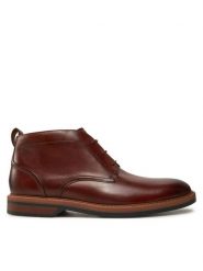 Clarks Trzewiki Aldwin Chukka 26178425 Brązowy. Brązowe botki sznurowane Clarks, bez wzorów, ze skóry, bez obcasa, bez zapięcia. Za 539.99 zł.