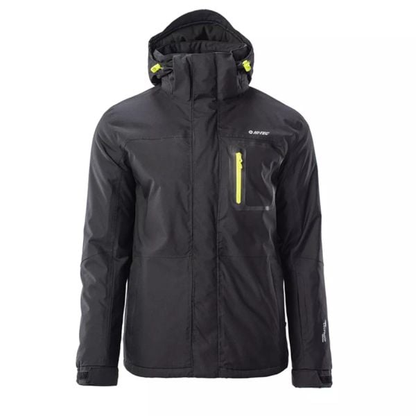 Kurtka męska ocieplana Hi-Tec Bicco II - czarna, Rozmiar XXL. Czarne kurtki narciarskie i snowboardowe Hi-tec, l, bez wzorów, z nylonu, narciarskie. Za 339.99 zł.