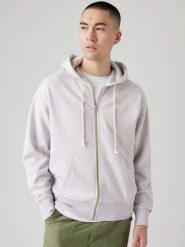 Levi's Bluza w kolorze jasnoszarym rozmiar: M. Szare bluzy Levi's®, m, bez wzorów, z bawełny, bez kaptura. Za 146.28 zł.
