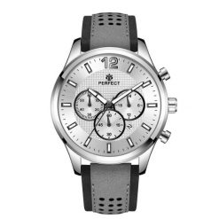 Zegarek Męski Na Pasku Duży Solidny Perfect Ch01L. Szare zegarki srebrne. Za 119.99 zł.