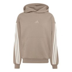Bluza z kapturem adidas 3-Stripes. Brązowe bluzy z kapturem Adidas, l, bez wzorów, z materiału, z kapturem. Za 374.99 zł.
