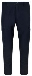 Eleganckie Spodnie Otto Kern z Domieszką Wełny z Kieszeniami z Boku (Cargo) - Granatowe. Eleganckie spodnie Otto Kern, s, z poliesteru, eleganckie. Za 247.00 zł.