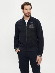 Aeronautica Militare Bluza 241FE1862F511 Granatowy Regular Fit. Niebieskie bluzy Aeronautica Militare, m, bez wzorów, z bawełny, bez kaptura. Za 619.99 zł.