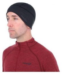 Czapka do biegania Inov-8 Running Beanie - black. Czarne bielizna termoaktywna Inov-8, bez wzorów, z materiału, bez ramiączek, do biegania. Za 79.99 zł.