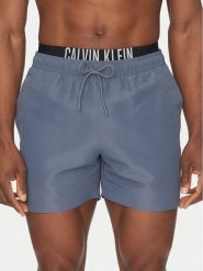 Calvin Klein Swimwear Szorty kąpielowe KM0KM01093 Szary Regular Fit. Szare kąpielówki Calvin Klein Swimwear, m, bez wzorów, z syntetyku. Za 189.99 zł.