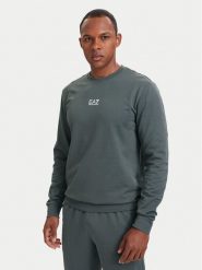 EA7 Emporio Armani Bluza 8NPM30 PJVRZ U8085 Szary Regular Fit. Szare bluzy EA7 Emporio Armani, m, bez wzorów, z bawełny, bez kaptura. Za 424.99 zł.